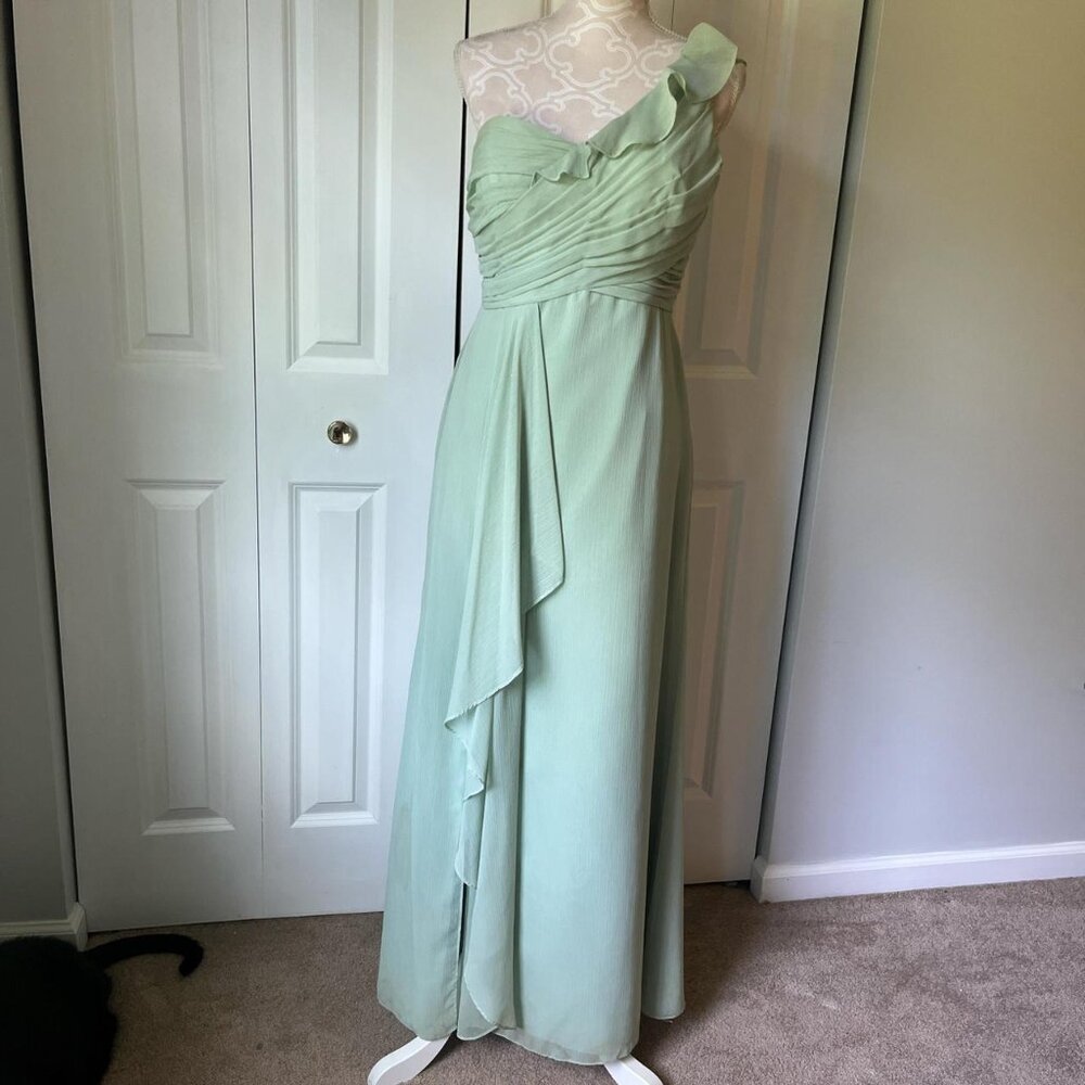 Mint green gown